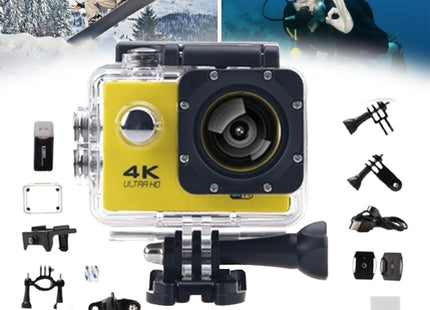Cámara deportiva 4K WiFi Ultra HD - Lente Gran Angular con Carcasa Sumergible