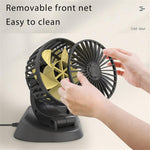 Ventilador Doble para Auto 12V - Dual Fan con Cable Encendedor de Cigarrillos