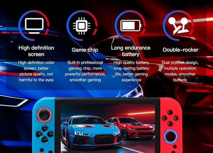 Consola de Videojuegos X80 - Pantalla 7" 20,000+ Juegos Estilo Switch