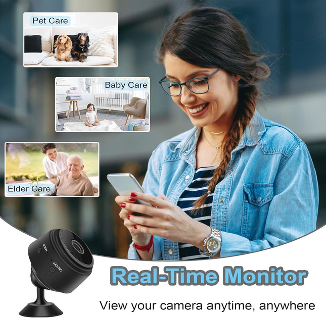 Mini Cámara Espía WiFi HD Ultra Compacta - Vigilancia Discreta