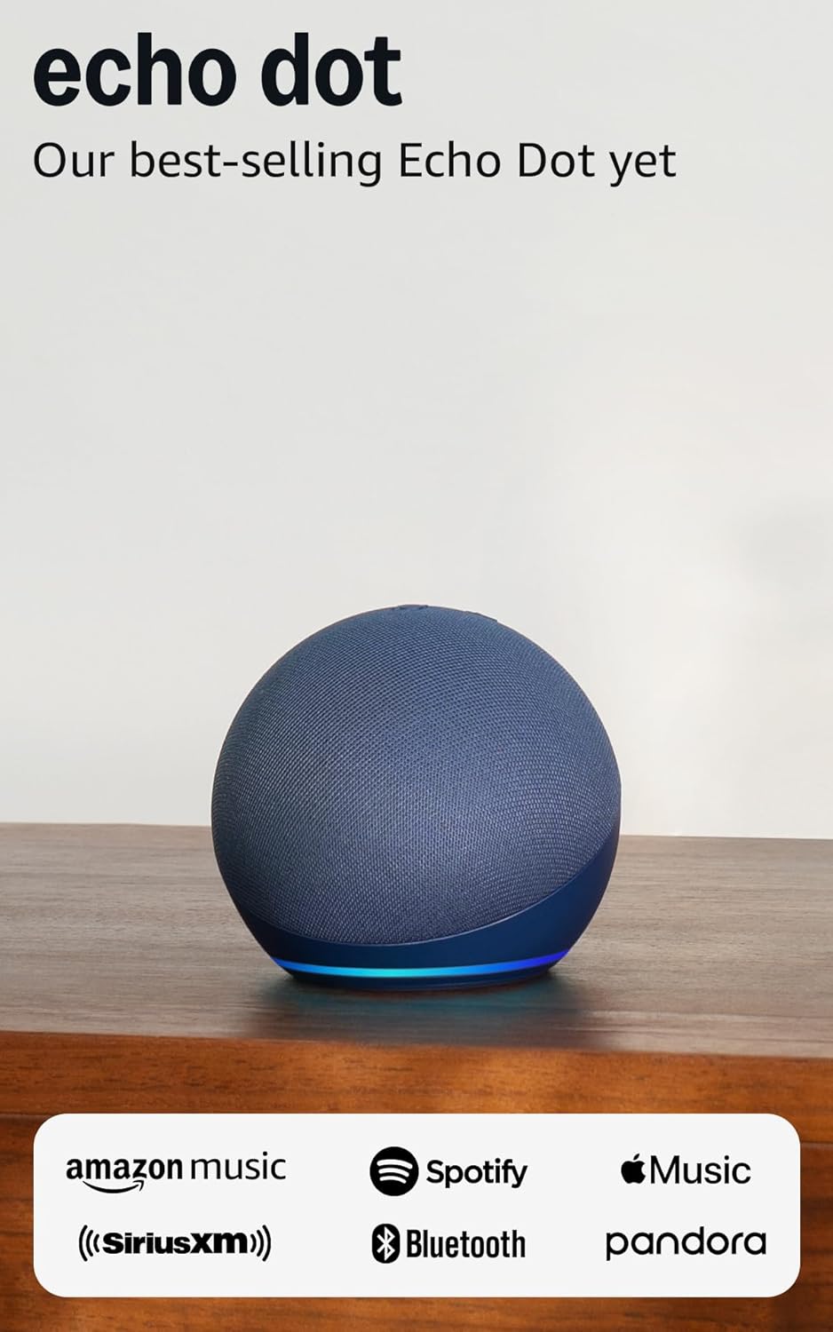 Echo Dot - Azul Marino - 5ta Generación - Bocina Inteligente con Alexa