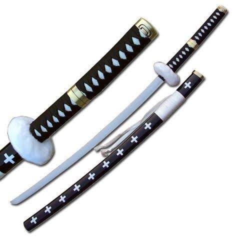 Katana Kikoku de Trafalgar Law Hoja Acero + Vaina - One Piece 100cm