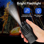 Baofeng Walkie Talkies 888S Recargables Largo Alcance + Auriculares - 16 Canales (2 Unidades)