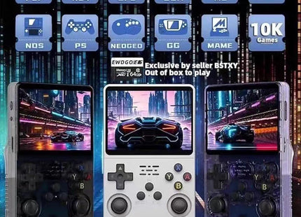 Consola Retro R36S Azul 20000+ Juegos Portátil