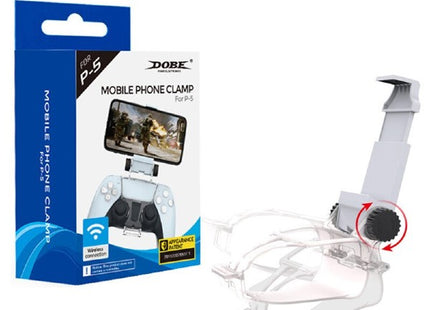 Soporte Clip Smartphone para Control PS5 Blanco