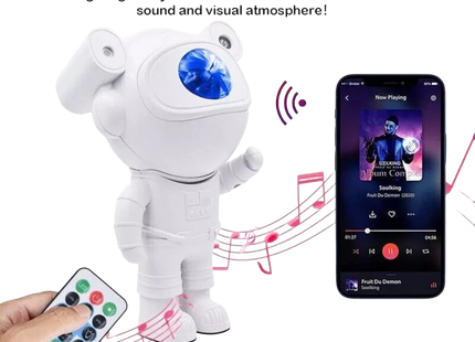 Proyector Astronauta con Control Remoto y Conexión Bluetooth