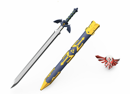Espada Maestra de Link Acero + Vaina - Zelda 100cm Decorativa