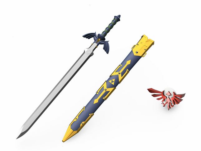 Espada Maestra de Link Acero + Vaina - Zelda 100cm Decorativa