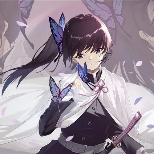 Katana Nichirin de Kanao Tsuyuri Hoja Acero + Vaina - Demon Slayer 103cm