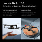 Drone F198 plegable con motor brushless y doble cámara 8K