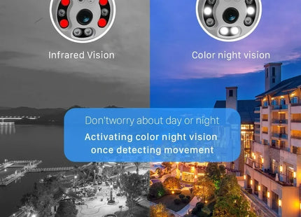Cámara de Seguridad Exterior WiFi HD - Resistente al Agua con Visión Nocturna IP66