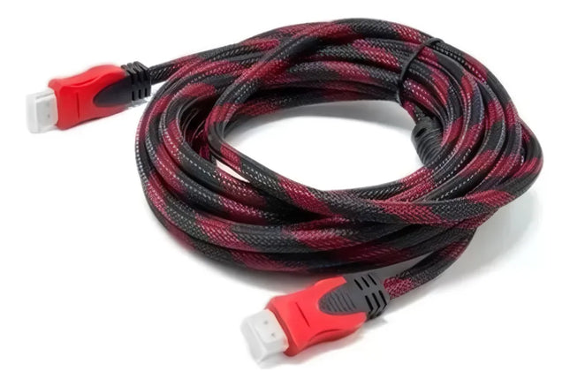 Cable HDMI 5m - Alta Velocidad Trenzado con Conectores Dorados
