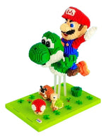 Set Bloques Construcción Mario y Yoshi 30cm Aprox