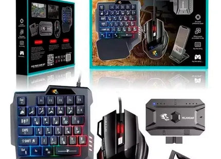 Combo Gaming JX-N2000 - Teclado, Mouse y Convertidor