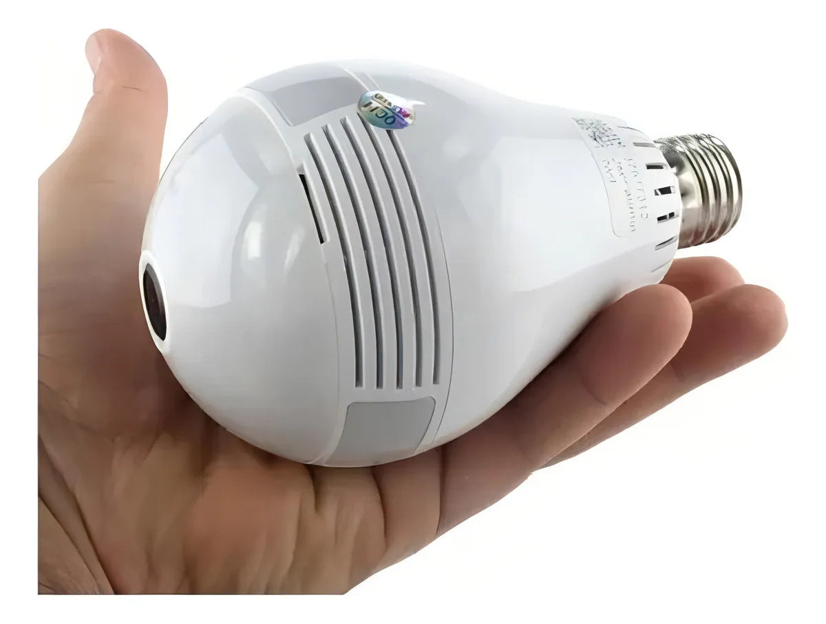 Cámar foco 360° Tipo Bombilla LED - Vigilancia Panorámica WiFi E27