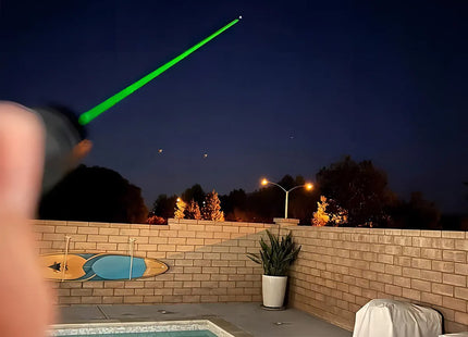 Puntero Láser Verde 50W 532nm - Alcance 100km Recargable