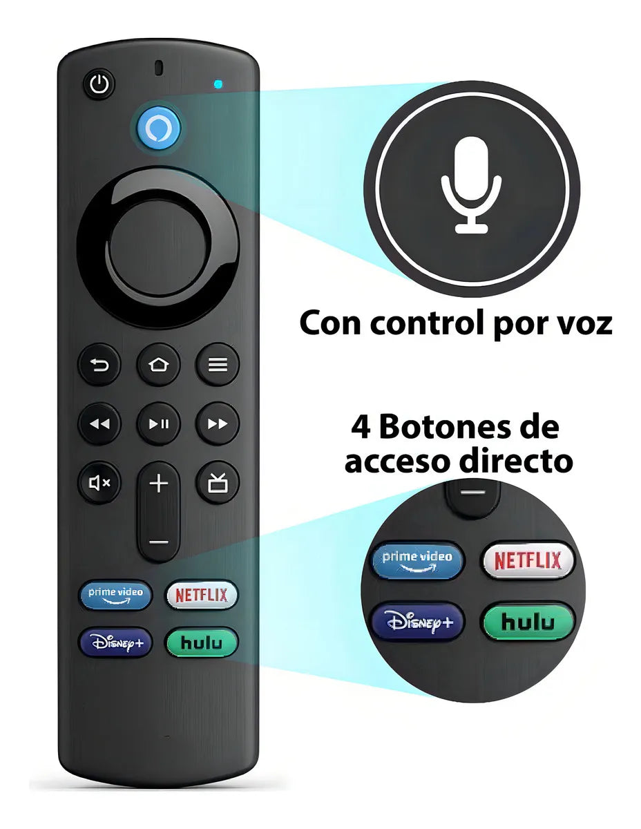 Control Remoto Fire TV con Alexa Voice Remote Alterno