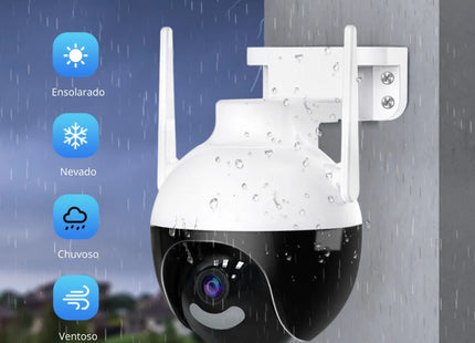 Cámara Domo Icsee Ultra HD PTZ 4MP FHD Exterior - Detección Humana y Audio Bidireccional