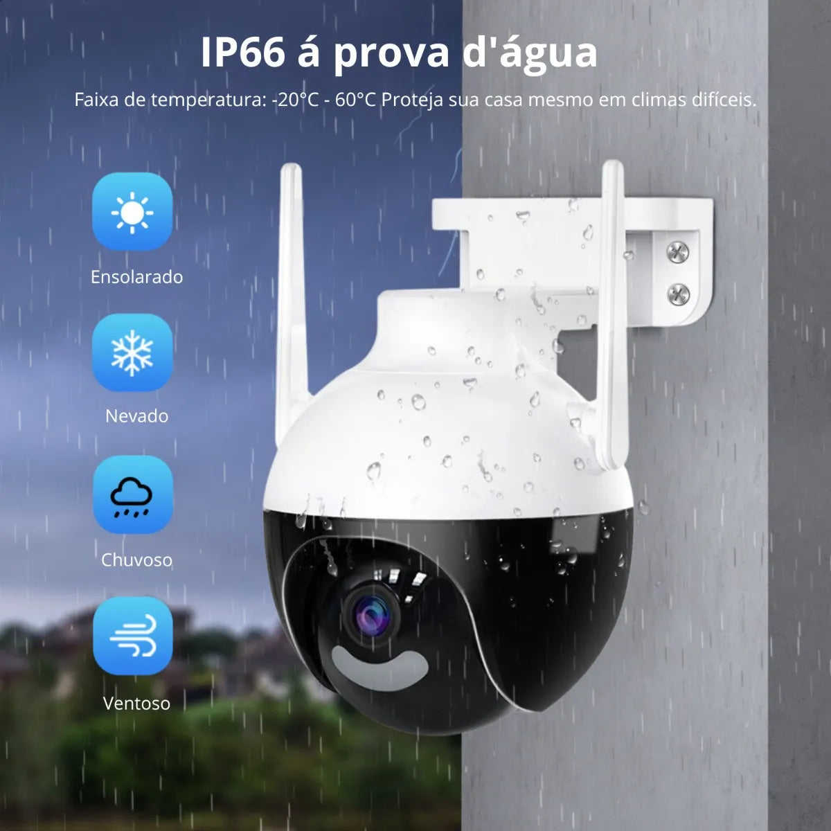 Cámara Domo Icsee Ultra HD PTZ 4MP FHD Exterior - Detección Humana y Audio Bidireccional