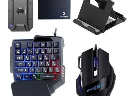 Combo Gaming JX-N2000 - Teclado, Mouse y Convertidor