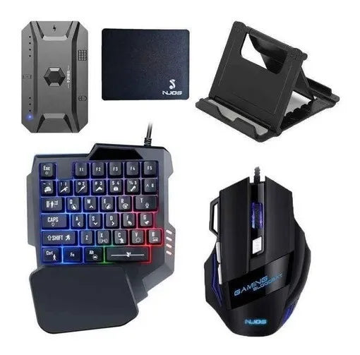 Combo Gaming JX-N2000 - Teclado, Mouse y Convertidor