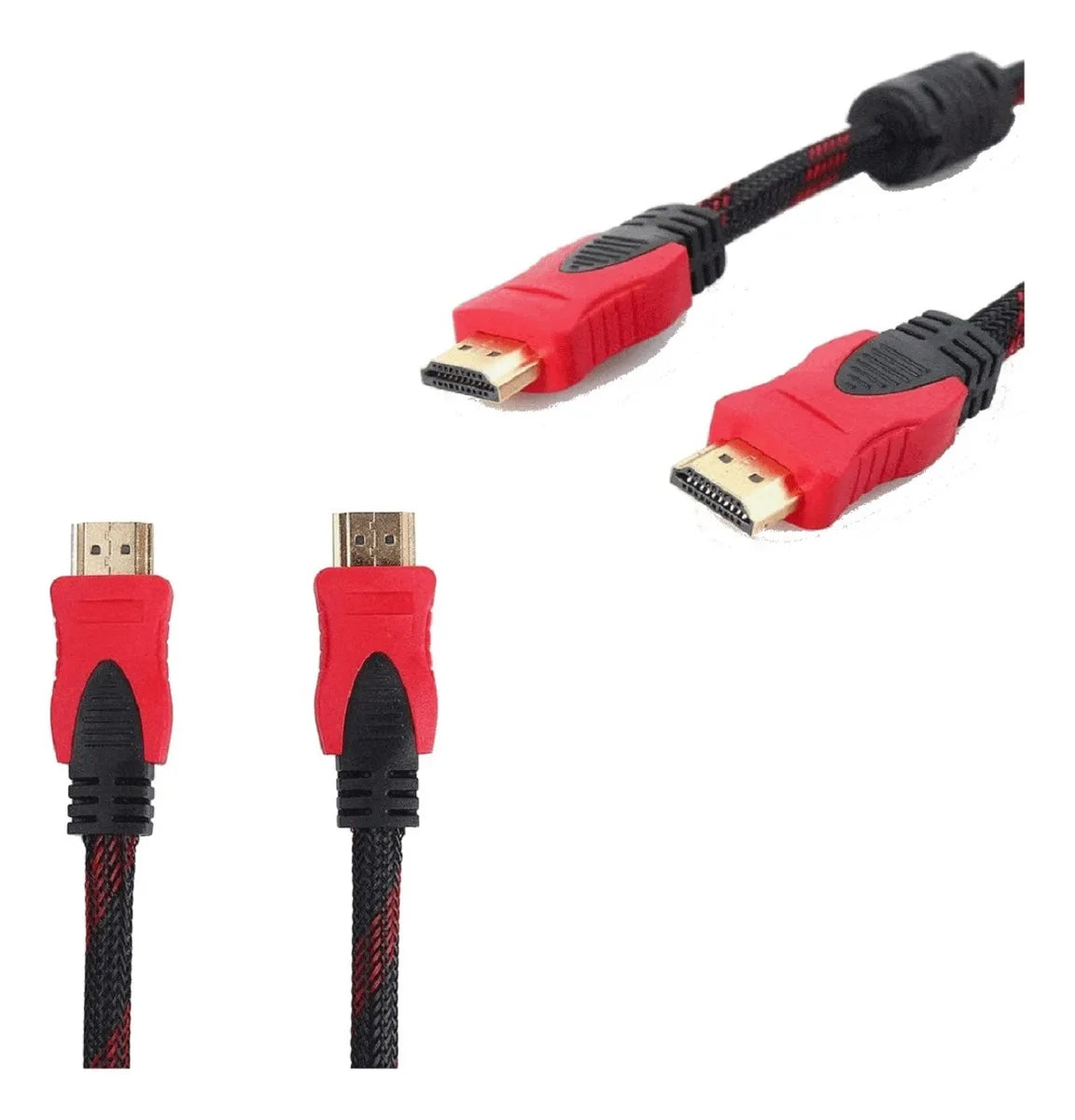 Cable HDMI 3m - Alta Velocidad Trenzado con Conectores Dorados