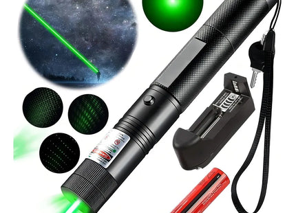 Puntero Láser Verde 50W 532nm - Alcance 100km Recargable
