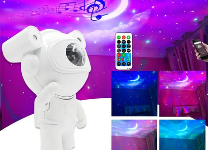 Proyector Astronauta con Control Remoto y Conexión Bluetooth