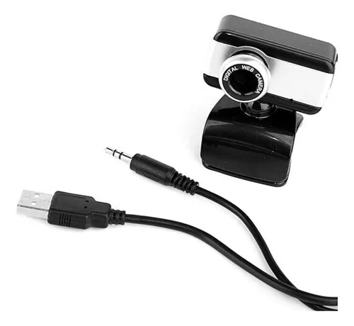 Webcam 480p con Clip Universal - Cámara Web con Micrófono Integrado