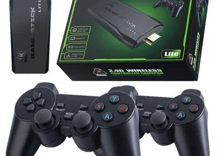 Consola Retro Game Stick Lite 4K + 2 Controles Inalámbricos 2.4G