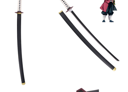 Katana Nichirin de Giyu Tomioka Hoja Acero + Vaina - Demon Slayer 103cm