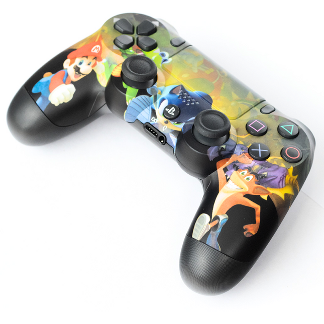 Mando PS4 Especial Gaming Sonic, Crash y Mario Bros