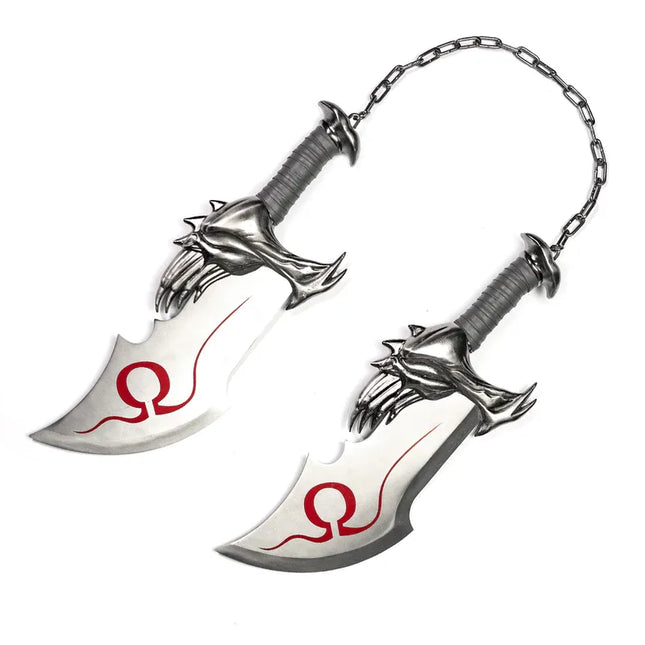Set 2 Espadas del Caos de Kratos + Soporte - God of War 44cm