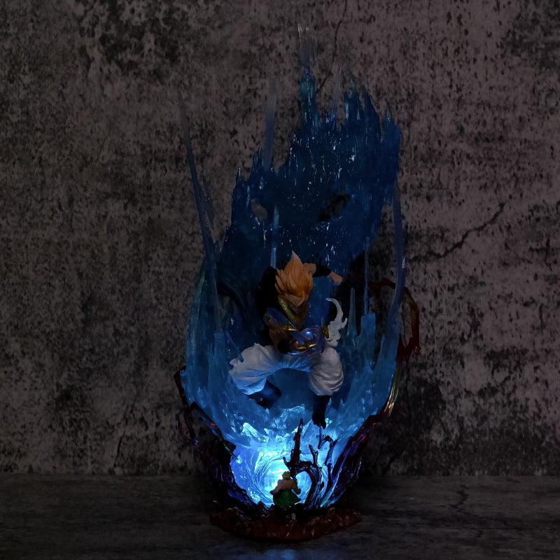 Figura Gogeta 28.5cm con Luz y 3 Cabezas
