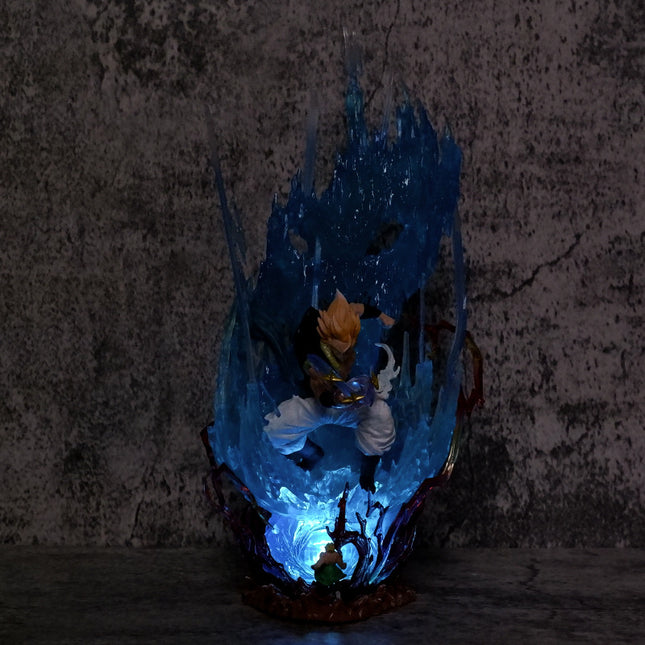 Figura Gogeta 28.5cm con Luz y 3 Cabezas