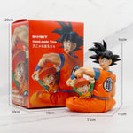 Figura de Colección Goku con Gohan en Nube Kinton - Dragon Ball Z 16cm Aprox