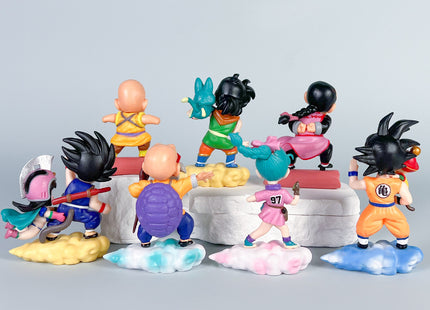 Set 7 Figuras Dragon Ball Nube Colorida 11cm