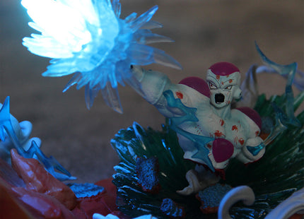 Figura Goku vs Freezer 20cm con Luz