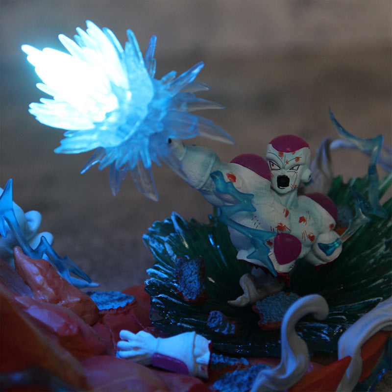 Figura Goku vs Freezer 20cm con Luz