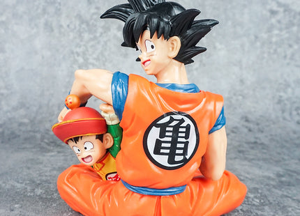 Figura de Colección Goku con Gohan en Nube Kinton - Dragon Ball Z 16cm Aprox