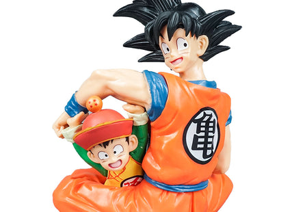 Figura de Colección Goku con Gohan en Nube Kinton - Dragon Ball Z 16cm Aprox