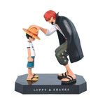 Figura Luffy y Shanks One Piece 18cm