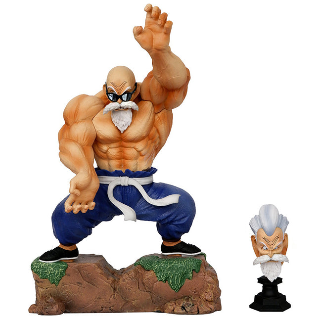 Figura Maestro Roshi 25.5cm con 2 Cabezas
