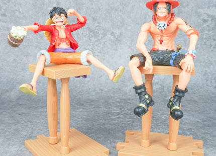 Set Premium 5 Figuras 20cm con Bases - One Piece (Luffy, Ace, Nami, Vivi, Hancock)