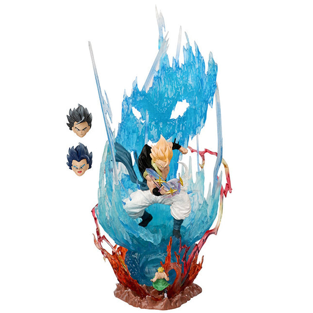 Figura Gogeta 28.5cm con Luz y 3 Cabezas