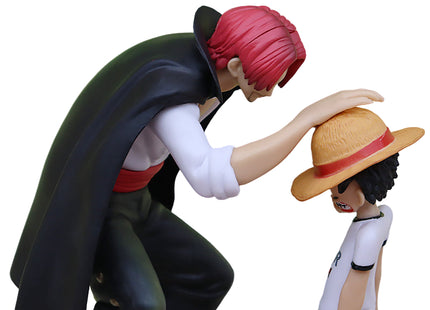 Figura Luffy y Shanks One Piece 18cm