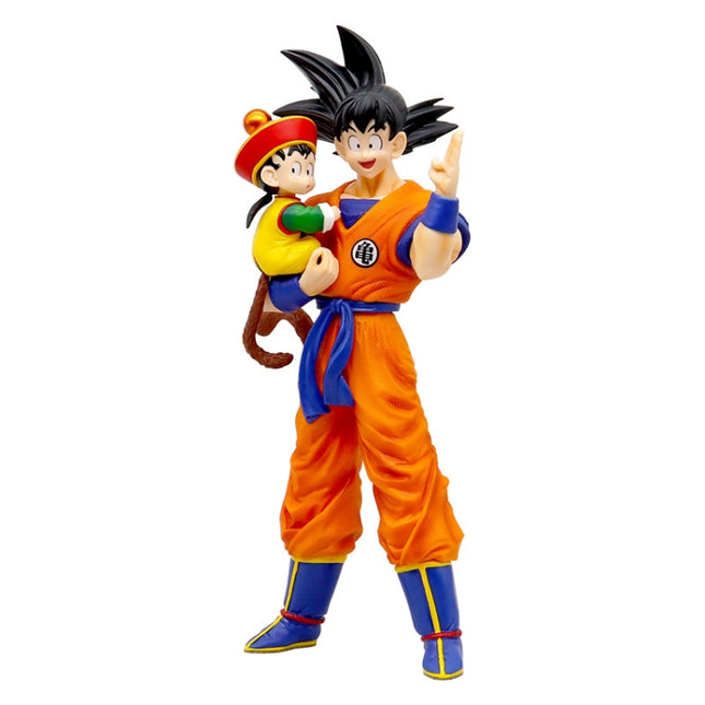 Figura de Colección Goku con Gohan Niño - Dragon Ball Z 30cm Aprox