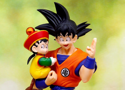 Figura de Colección Goku con Gohan Niño - Dragon Ball Z 30cm Aprox