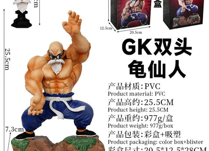 Figura Maestro Roshi 25.5cm con 2 Cabezas