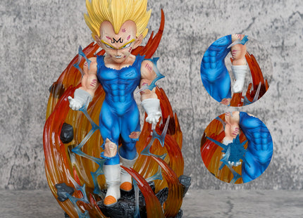 Figura Majin Vegeta SSJ con Efectos Dragon Ball 22cm